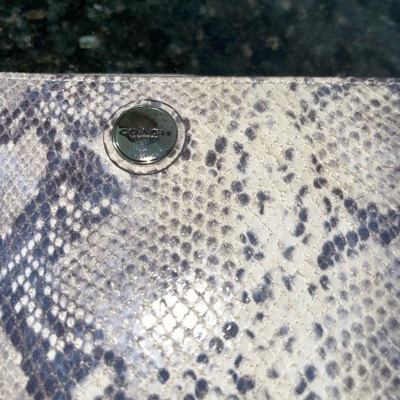 Coach Python Print Zip Around Accordion Wallet - Picture 3 of 8